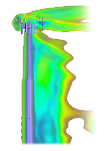 Discovery Live Air flow modelling around a cellular mast