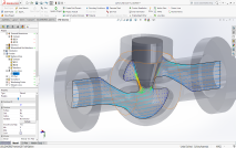 CFD Simulations of a flow through a Valve from within SolidWorks