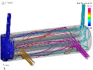 Heat Exchanger - Streamlines